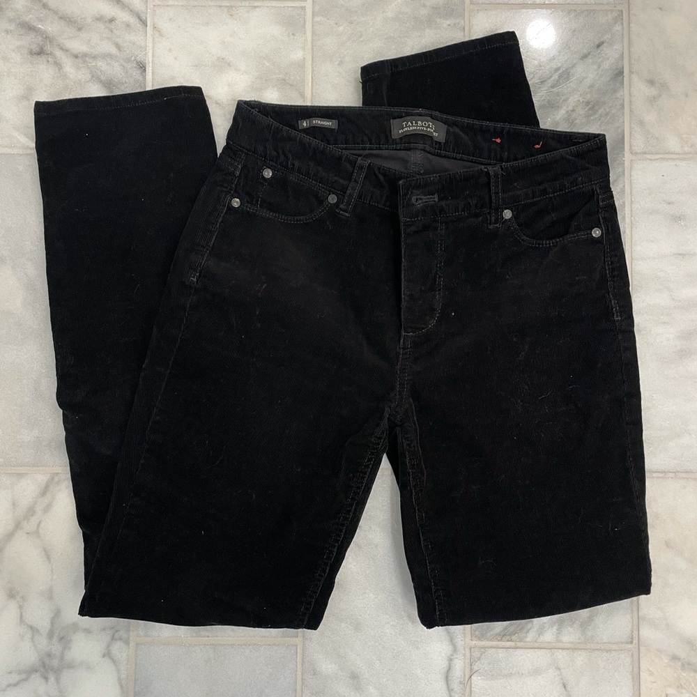Talbots Flawless Five Pocket Black Cords